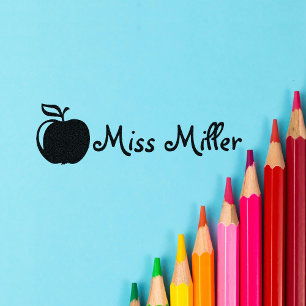 Carimbo de borracha de professor personalizado com