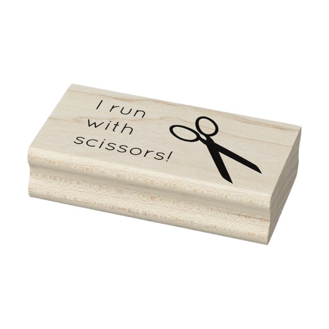 Carimbo de borracha de tesoura divertida (Carimbo)