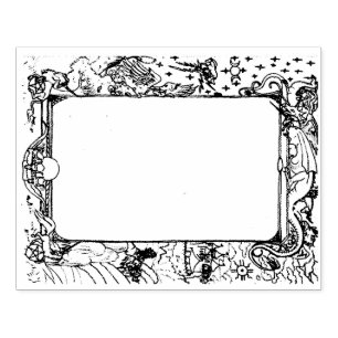 Carimbo De Borracha Decoração do Bloco de Borda de Cavalo do Unicórnio