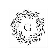 Delicar Leafy Wreath Monograma