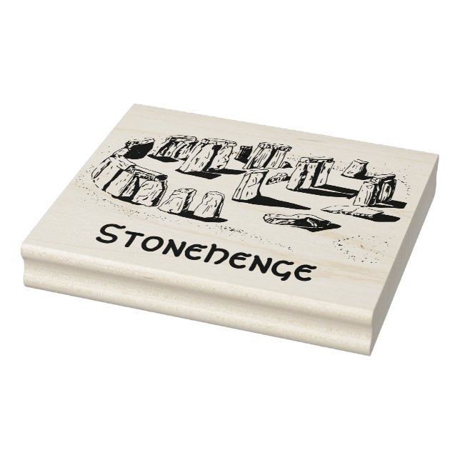 Carimbo De Borracha Desenho de Linha de Stonehenge (Carimbo)