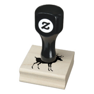 Carimbo De Borracha Design animal dos alces