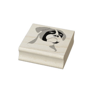 Carimbo De Borracha Design de cães de mesa