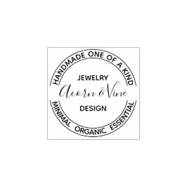 Carimbo De Borracha Design de marca profissional moderno | Branco