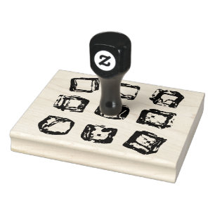 Carimbo De Borracha Design de vetor de cubos de gelo