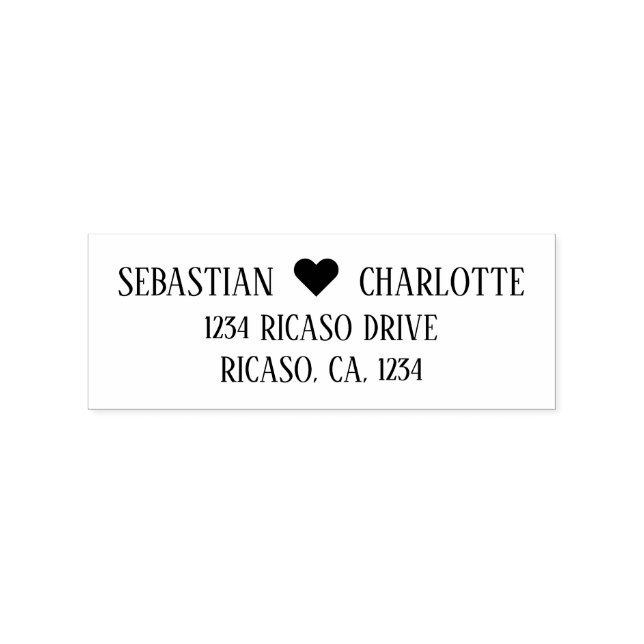 Carimbo De Borracha Detalhes do Coração Personalizado (Impressão)