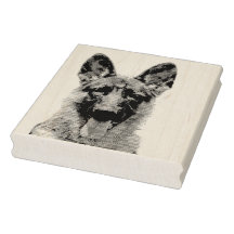 Deutscher Schäferhund Gummistempel