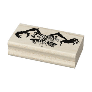 Carimbo De Borracha Dia das Bruxas