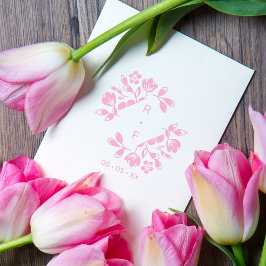 Carimbo De Borracha Diamond Floral Wedds Selvagens Data