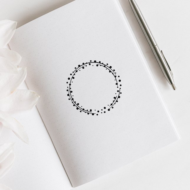 Carimbo De Borracha Diário de Círculo de Pontos (Criador carregado)