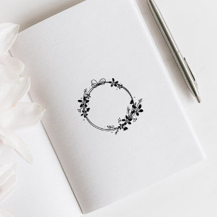 Carimbo De Borracha Diário de flores