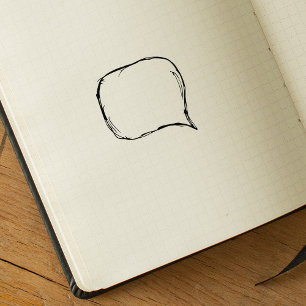 Carimbo De Borracha Diário do Balão de Voz