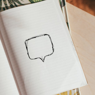 Carimbo De Borracha Diário do Balão de Voz