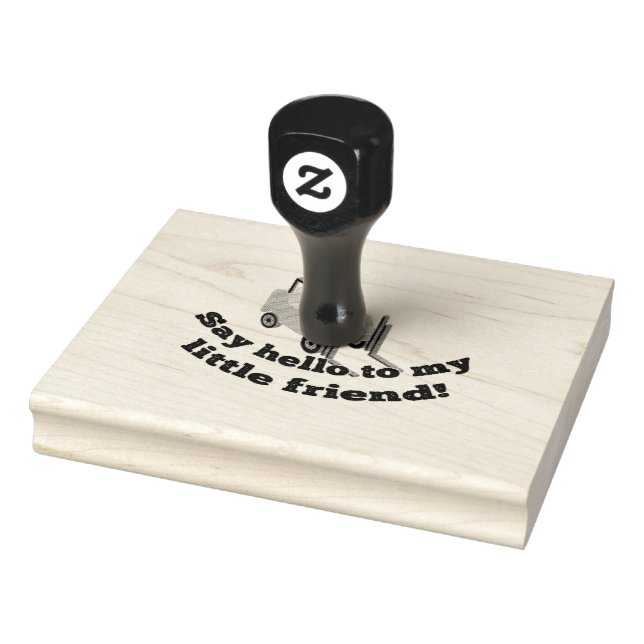 Carimbo De Borracha Diga "Olá" para o meu Forklevantador (Carimbo)