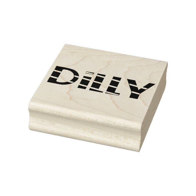 Carimbo de Borracha Dilly 2.5 x 2.5 (Carimbo)
