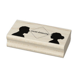 Carimbo De Borracha Distanciamento Social