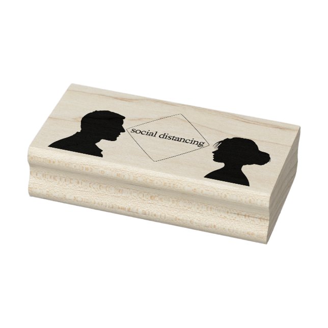Carimbo De Borracha Distanciamento Social (Carimbo)