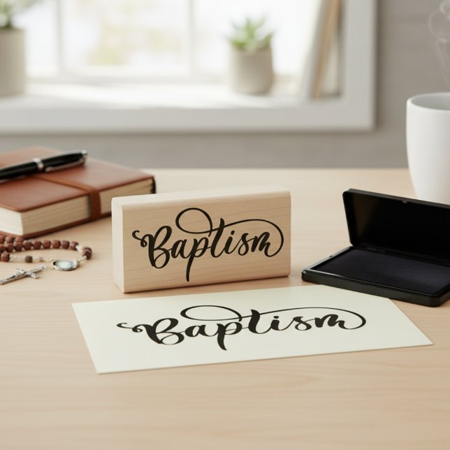 Carimbo de borracha do batismo (Baptism Rubber Stamp)