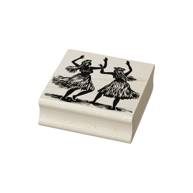 Carimbo de Borracha do Dancer Hula (Carimbo)