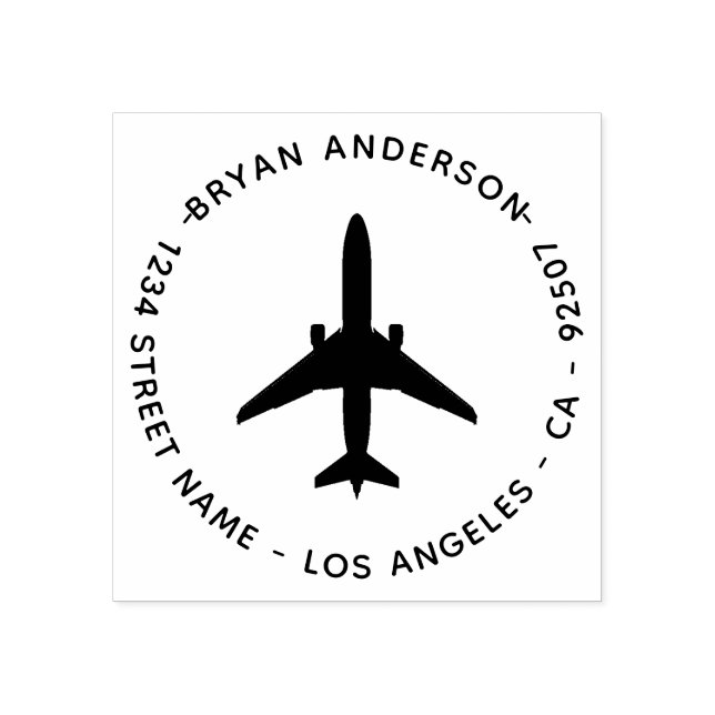 Carimbo de Borracha do Endereço de Devolução do Av (Impressão)