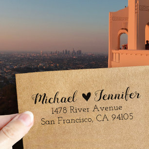 Carimbo de Borracha do Endereço de Retorno do Casa