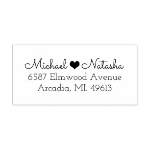 Carimbo de Borracha do Endereço de Retorno do Casa