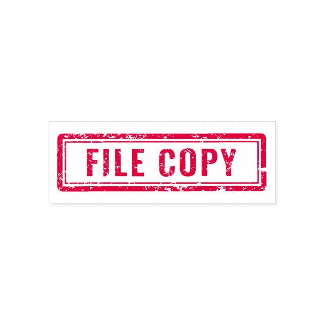 Carimbo de Borracha do Office 'File Copy' (Design)