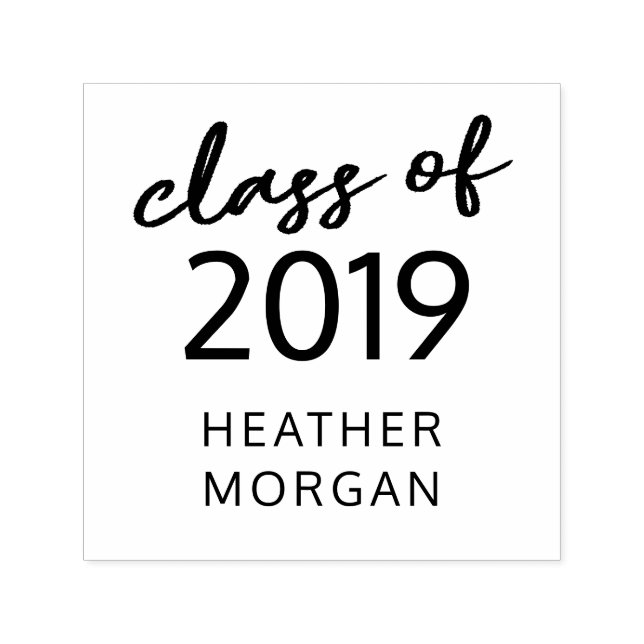 Carimbo de Borracha do Script Whimsso do formando (Design)