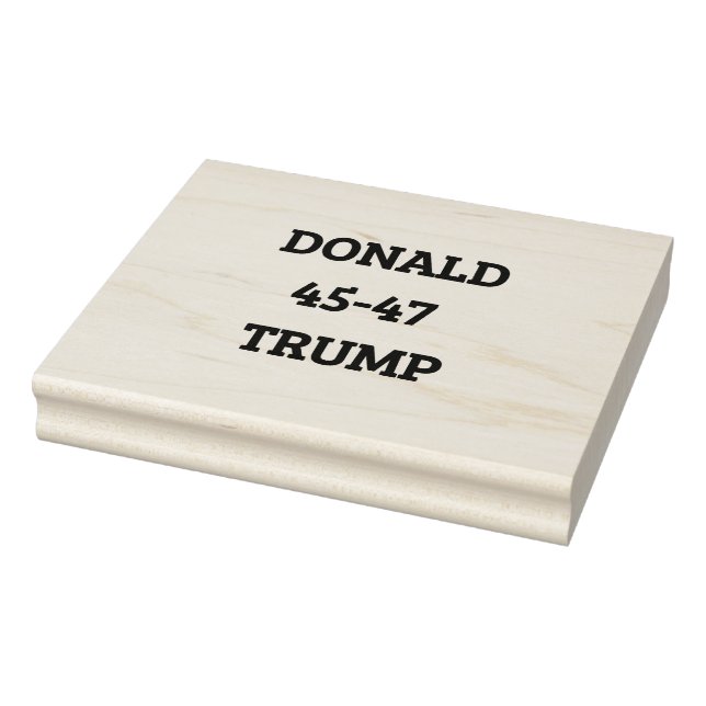 Carimbo De Borracha Donald Trump 45-47 (Carimbo)
