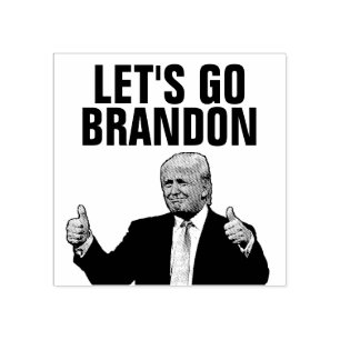 CARIMBO DE BORRACHA DONALD TRUMP VAMOS GO BRANDON RUBBLE STAMP