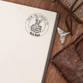 Carimbo De Borracha Donskoy Cat, Livro Da Biblioteca De