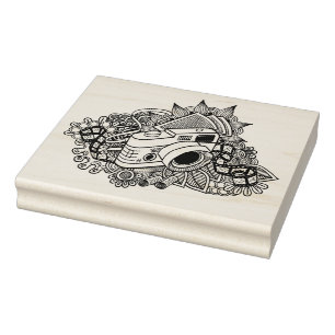 Carimbo De Borracha Doodle da câmera do hipster