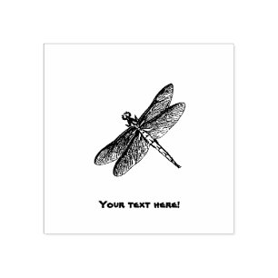 Carimbo De Borracha Dragonfly