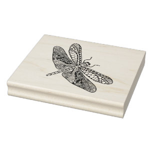 Carimbo De Borracha Dragonfly Zendoodle