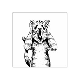 CARIMBO DE BORRACHA DRAMA DE GATO TERROR GÓTICO, ALGUÉM MEXEU NA CAIXA