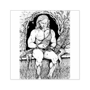 CARIMBO DE BORRACHA DROGON'S HOARD, WARRIOR, SACO DE DOURADO, CAVE, LA