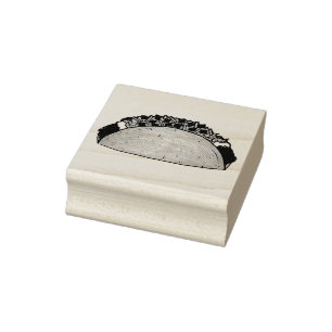 Carimbo De Borracha Duro de milho de carne Taco Tex mexicano Tex Mex C