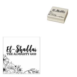 Carimbo De Borracha El-Shaddai Tipografia de Nomes Hebraicos de Deus