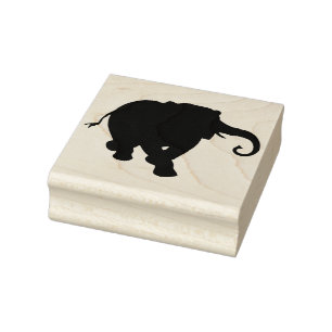 Carimbo De Borracha Elefante