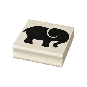 Carimbo De Borracha Elefante