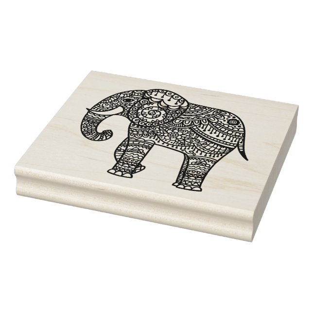 Carimbo De Borracha Elefante de Estilo Decorativo (Carimbo)