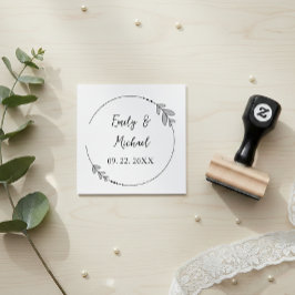 Carimbo De Borracha Elegant and Personalized Wedding Stamps – Custom