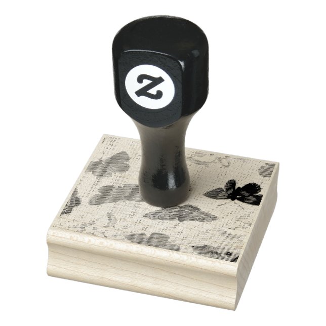 Carimbo De Borracha Elegant Brush Art Background — Modern Artistic Inv (Carimbo)