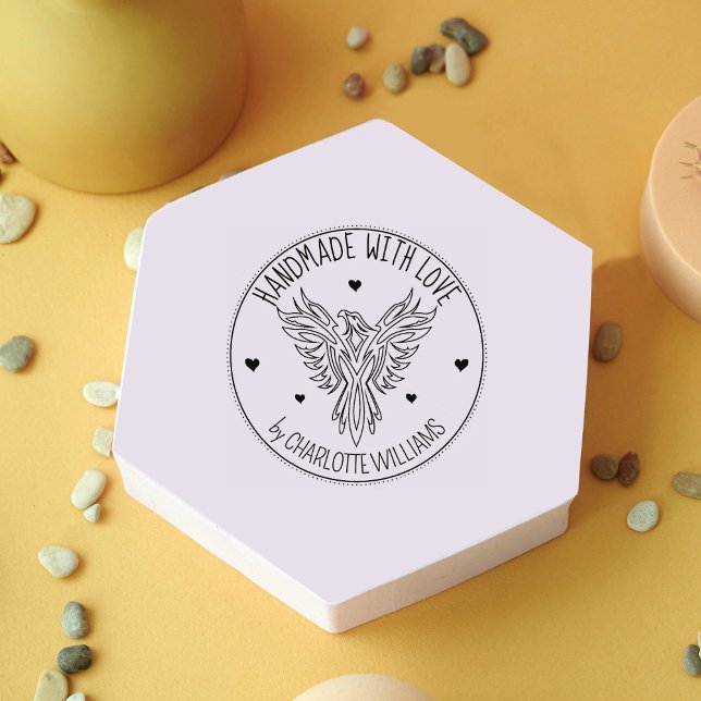 Carimbo De Borracha Elegant Phoenix Custom Handmade with love,   (Criador carregado)