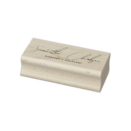 Carimbo De Borracha Elegante Assinatura Profissional Caligrafia Manusc