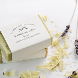 Carimbo De Borracha Elegante Greenery Handmade Beauty Skincare