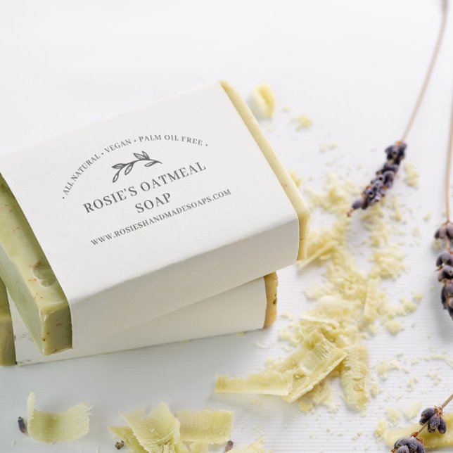 Carimbo De Borracha Elegante Greenery Handmade Beauty Skincare (Criador carregado)