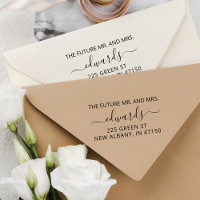 Elegante Wedding Return Address Future Sr. e Sra.