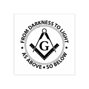 Carimbo De Borracha Emblema de Freemasonry