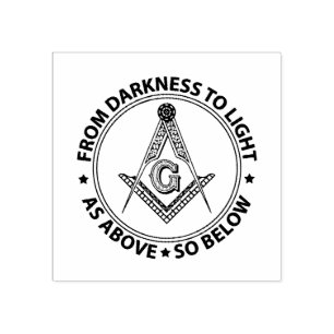 Carimbo De Borracha Emblema de Freemasonry